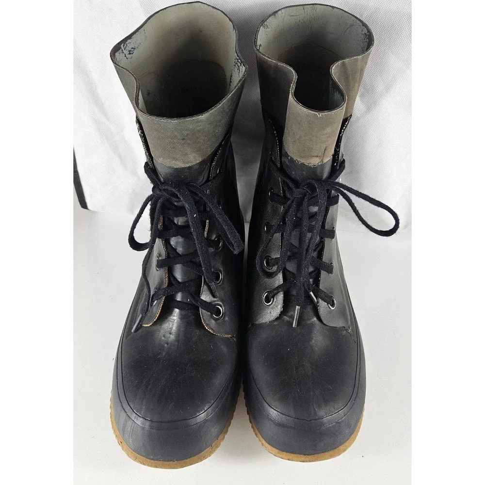 Bristolite Mickey Mouse Boots 9EE Rubber‎ Military Extreme Cold Weather w/ Valve